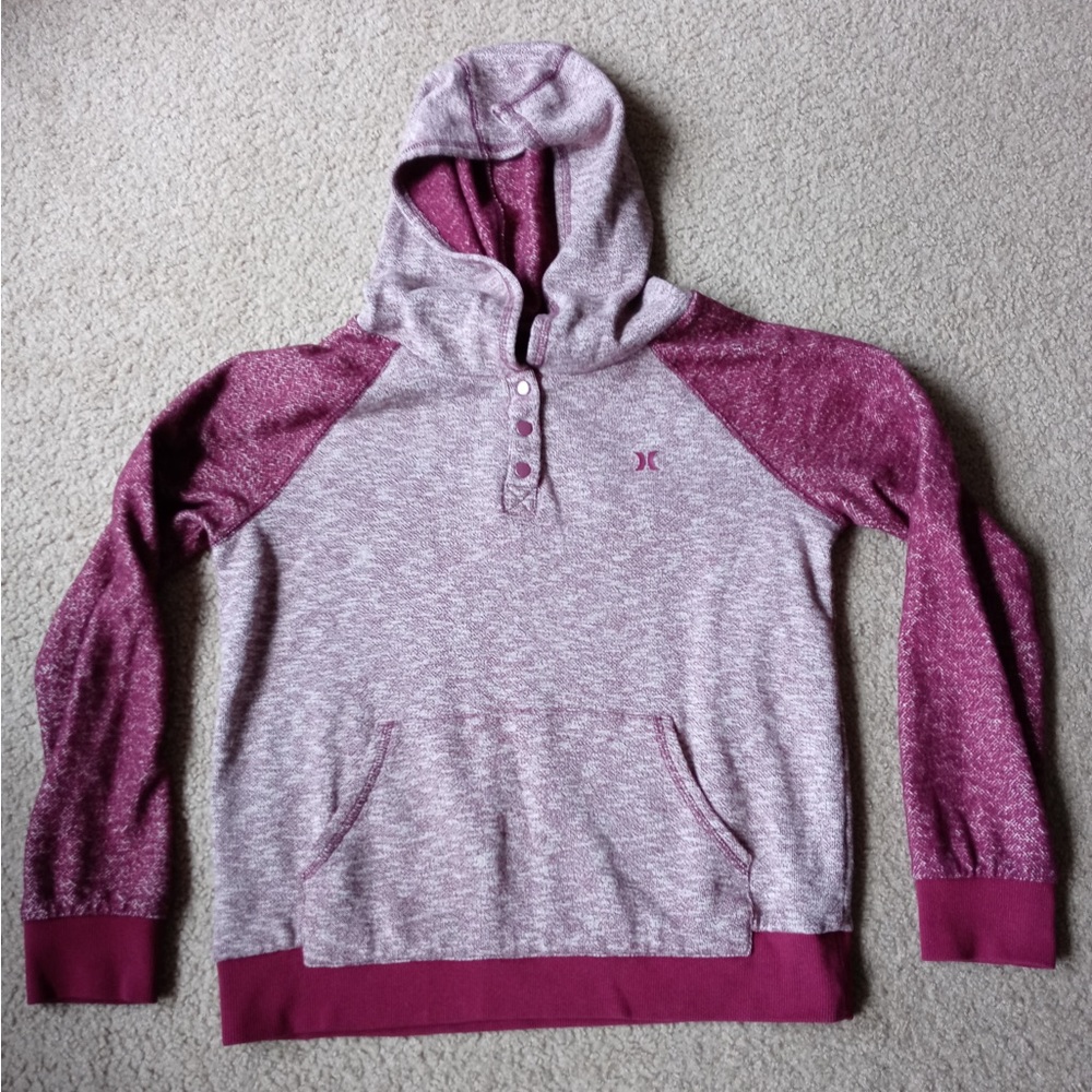 Vintage Hurley Burgundy Hoodie